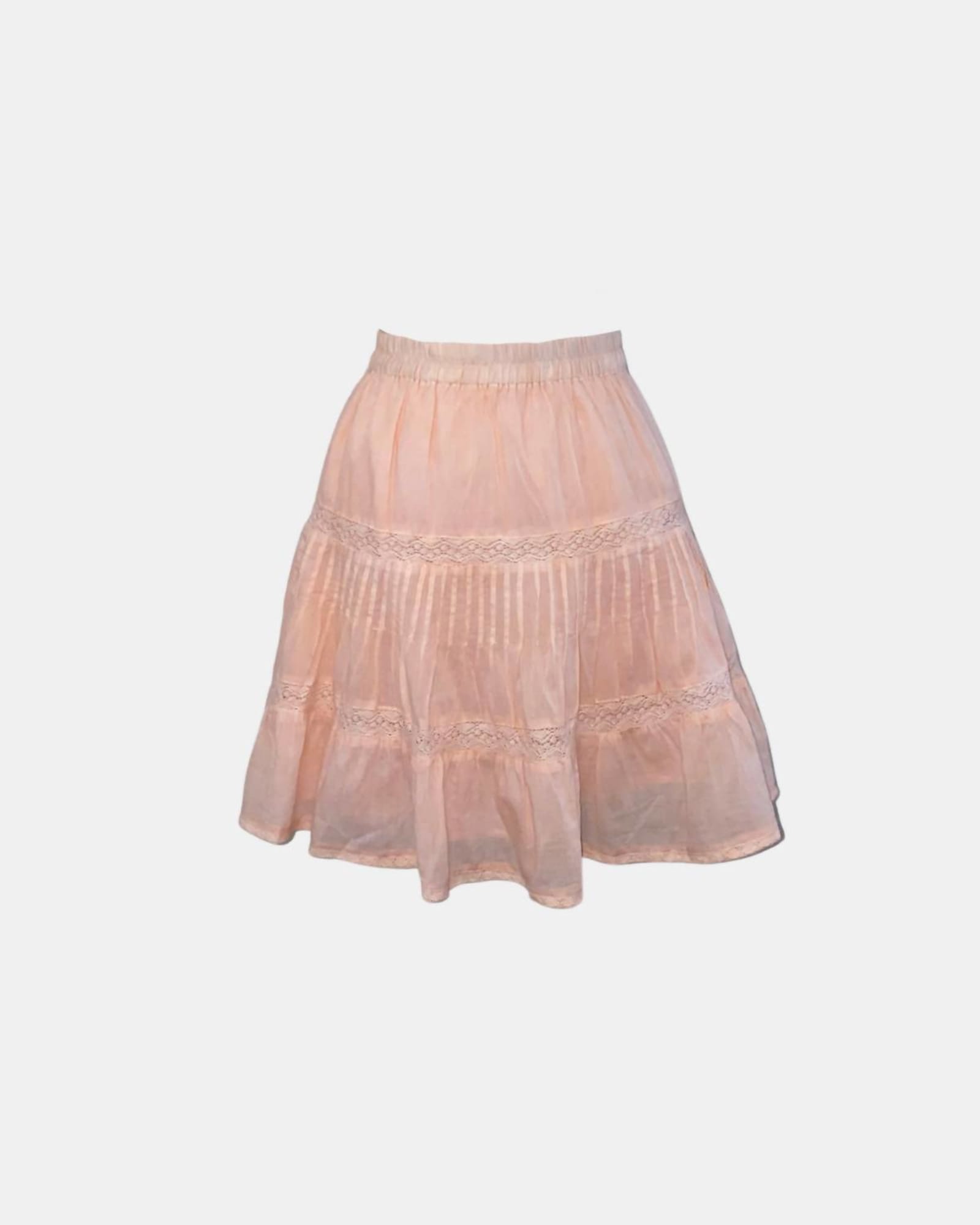 Emmie High Waisted Mini Skirt in Blush | Blush