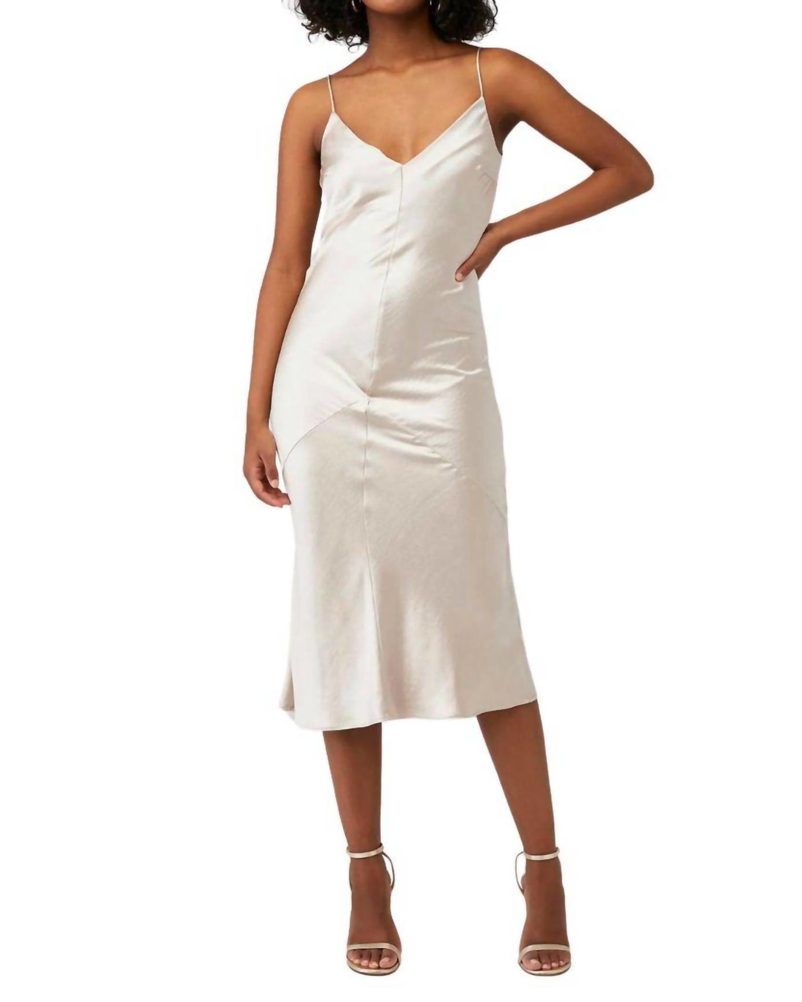 Shop Plus Size Luna Base Slip Body Dress in White