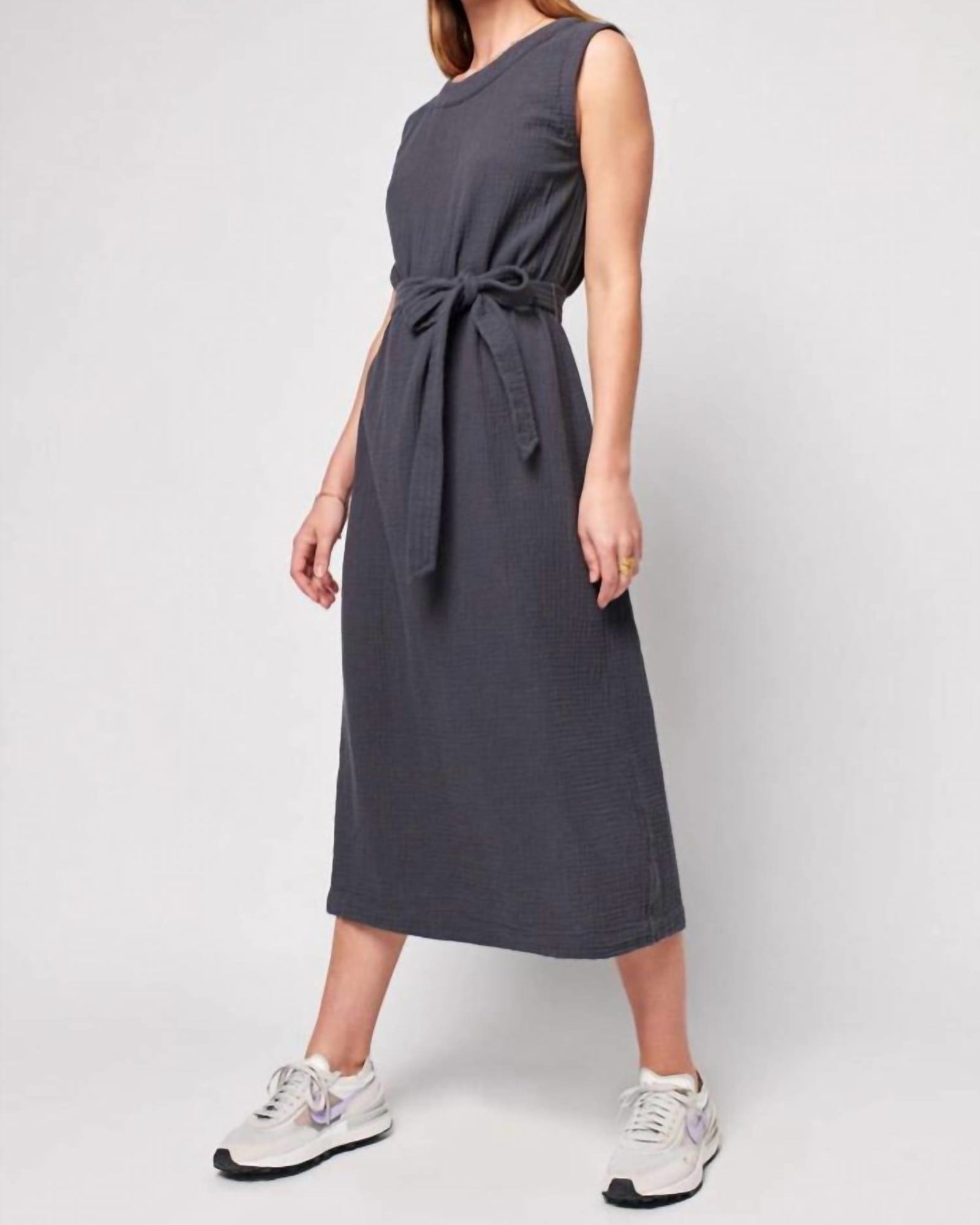 Dream Cotton Costa Dress in Washed Black | Washed Black