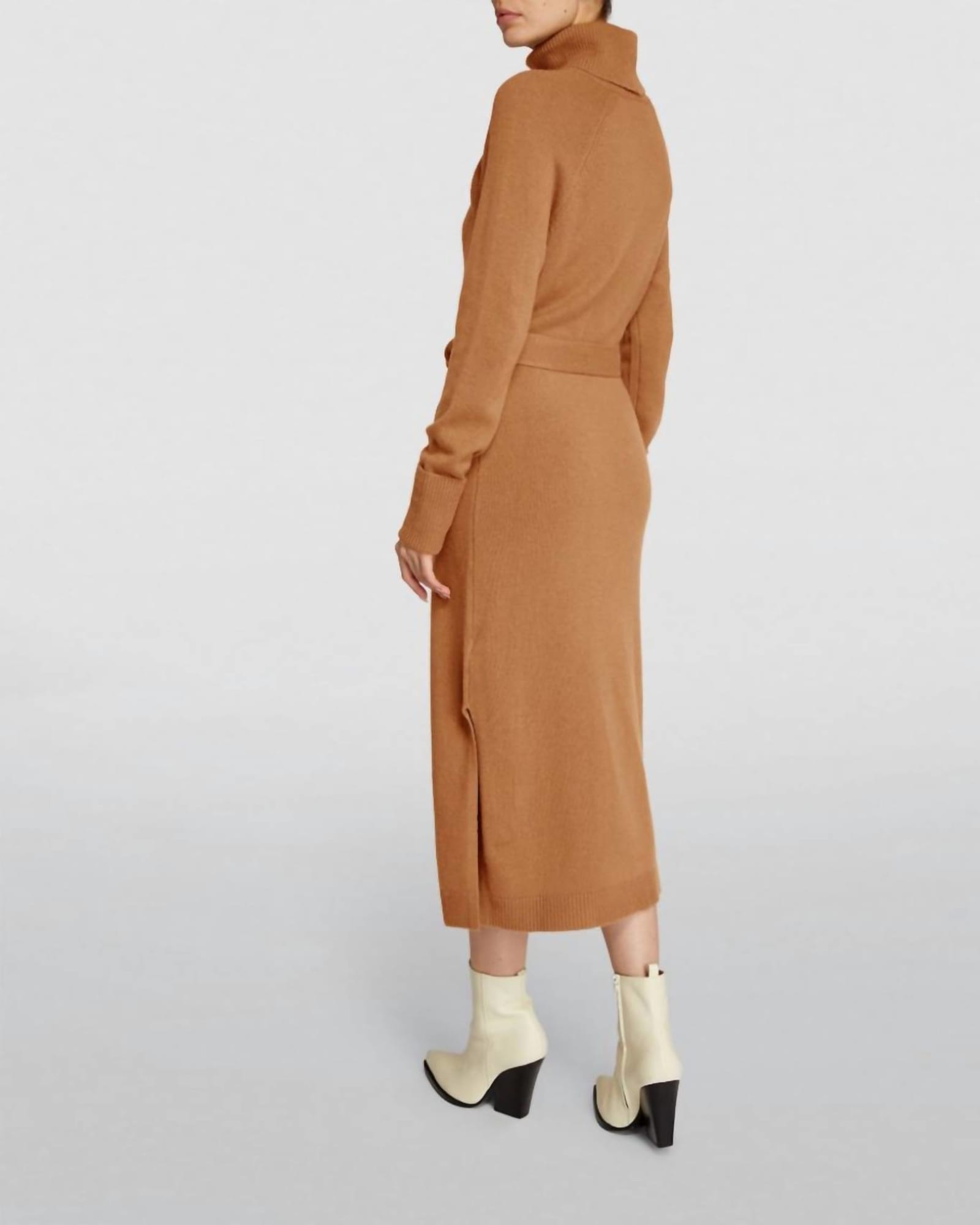Cherise Cutout Sweater Midi Dress in Toffee | Toffee