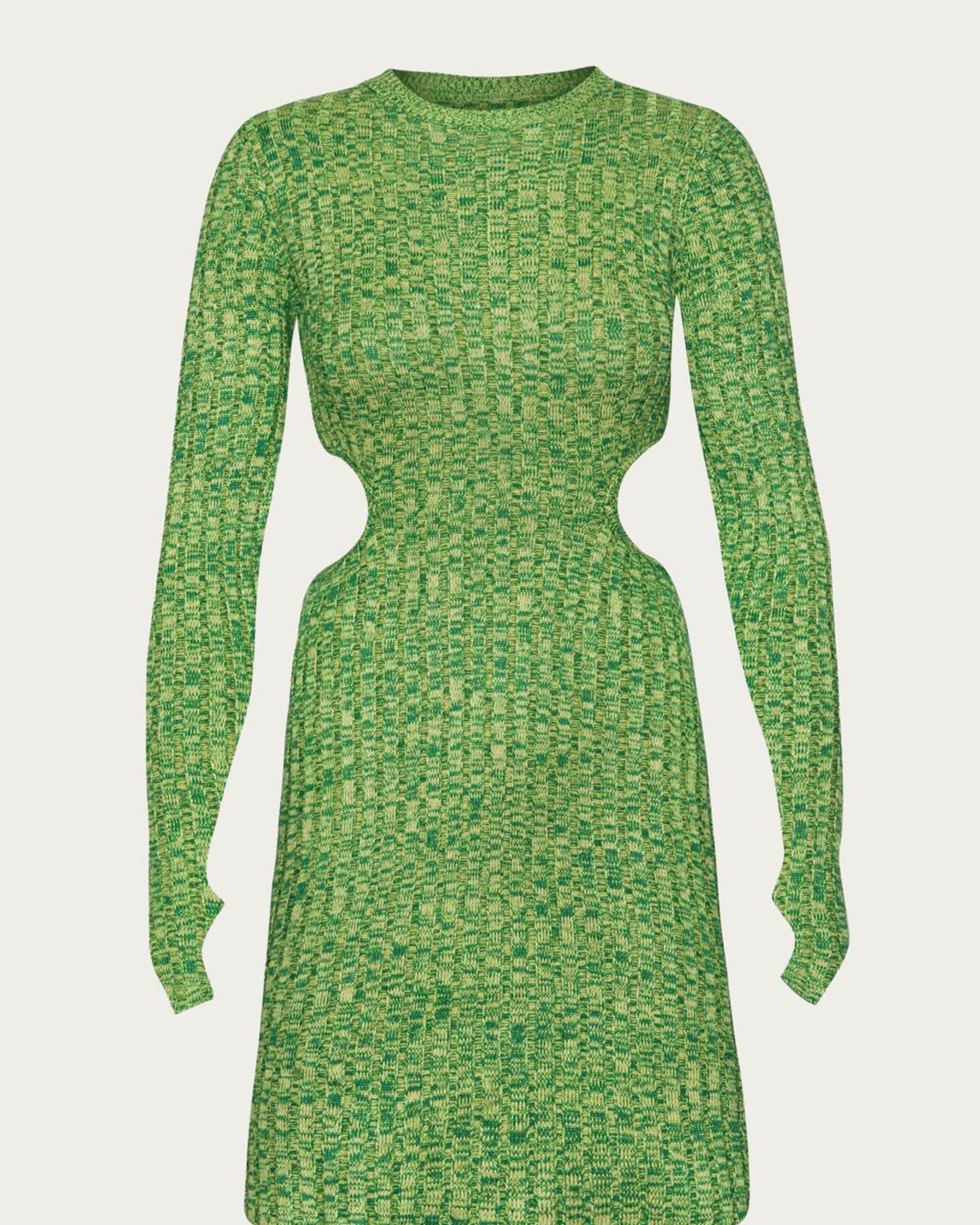 Dove Mini Dress in Marled Green | Marled Green