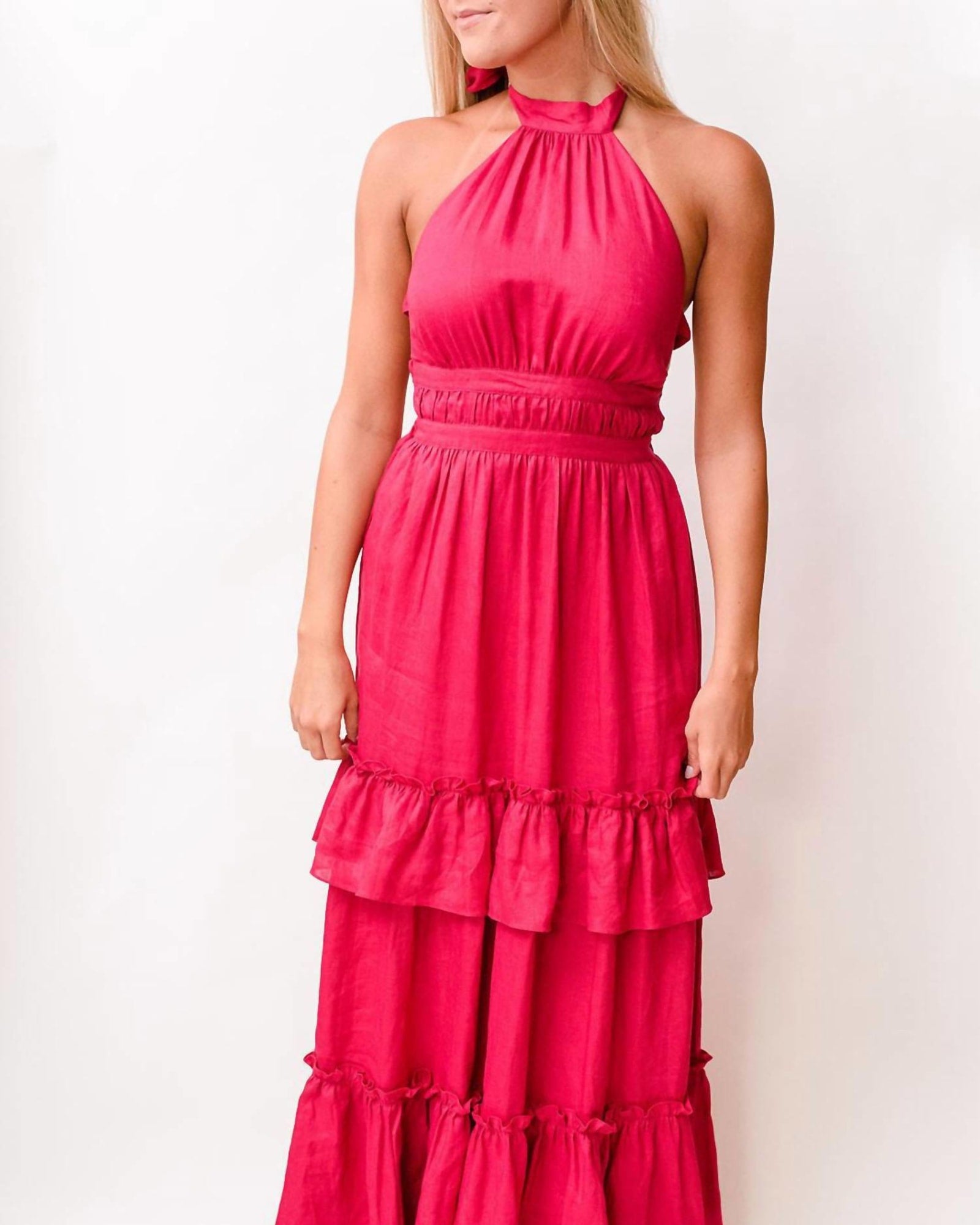 Raeann Dress in Raspberry | Raspberry