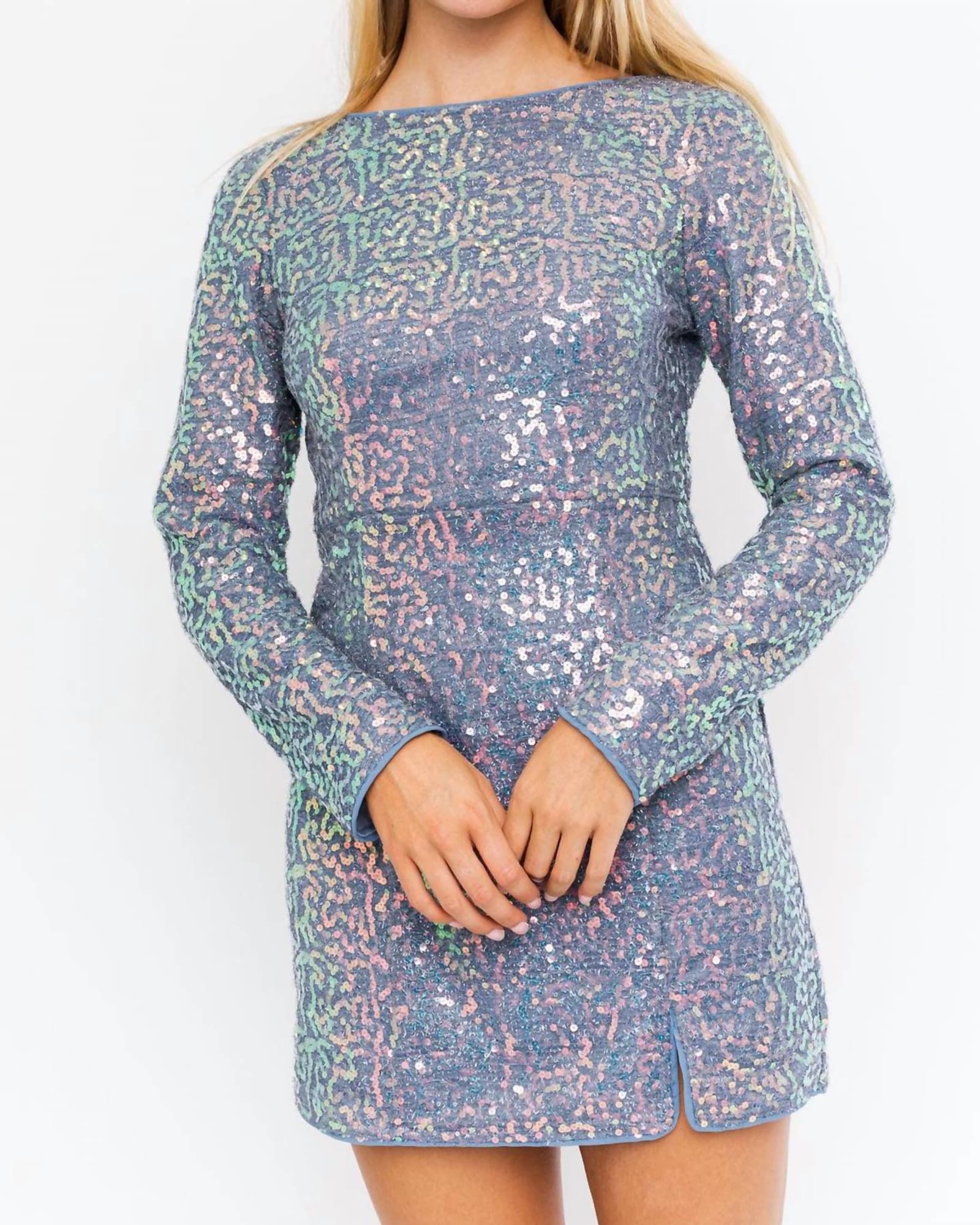 Sequin Shift Dress – SKIES ARE BLUE