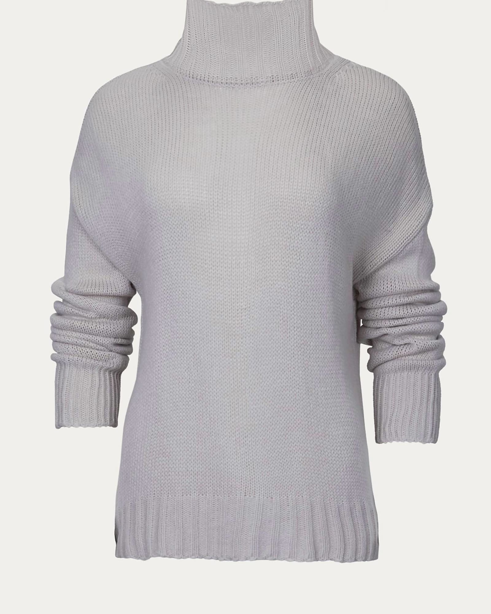 Knit Mock Neck Sweater in Beige | Beige
