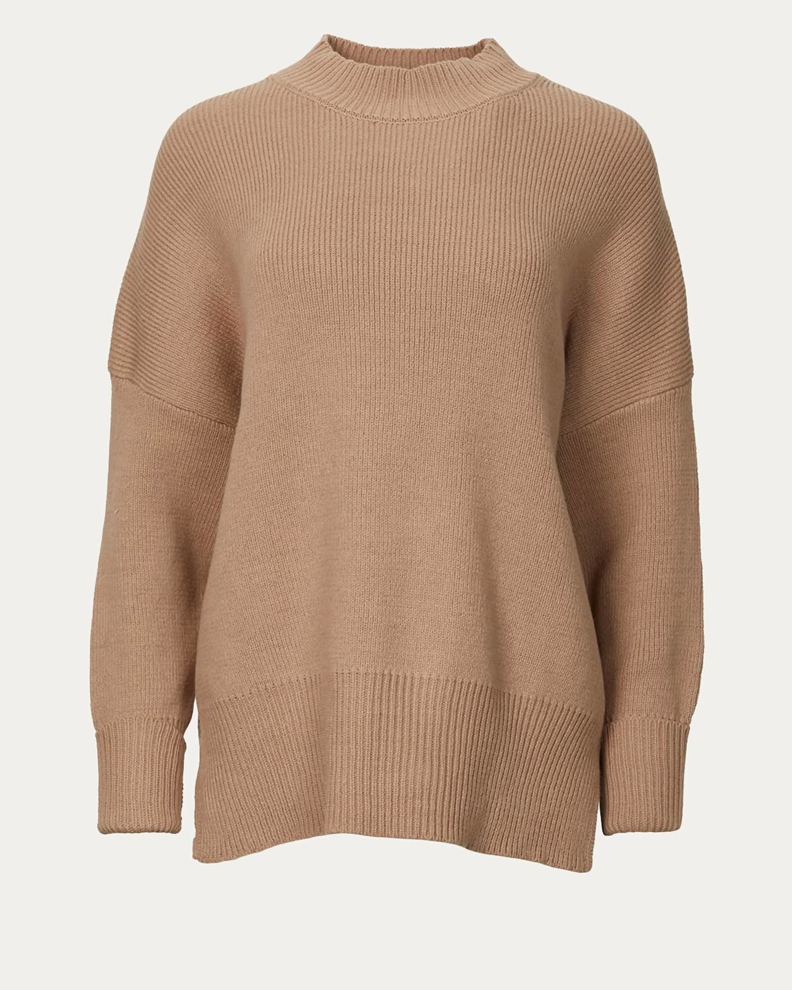 Oversized Cotton-Blend Sweater in Dusty Blush | Dusty Blush