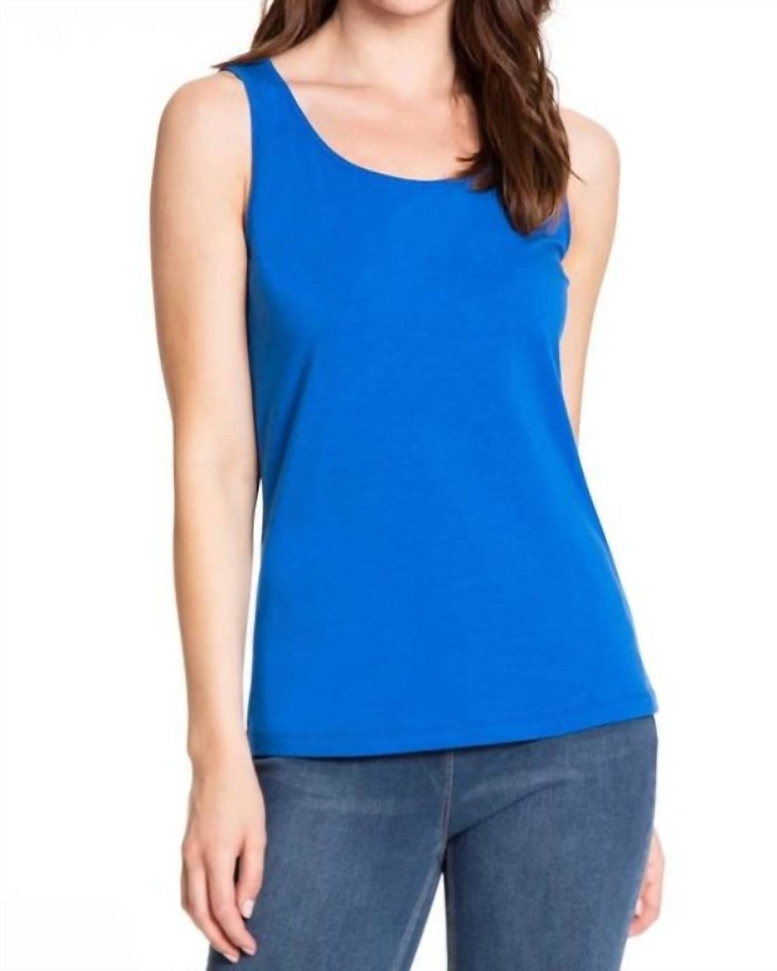 Double Scoop Neck Tank in Royal Blue | Royal Blue