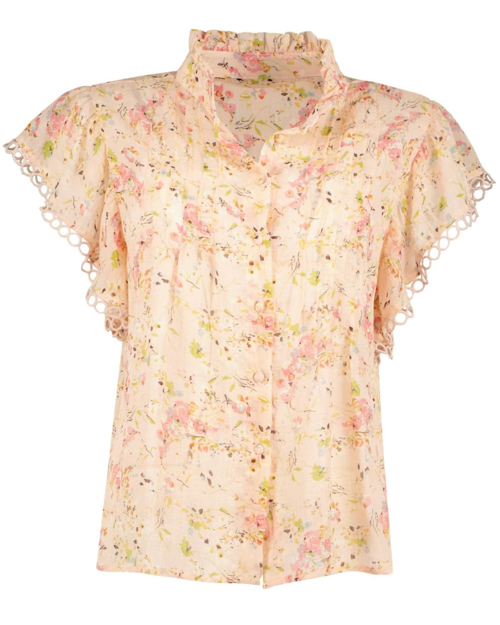 Good Vibrations Gabrielle Flutter Sleeve Top in Romance Print | Romance Print