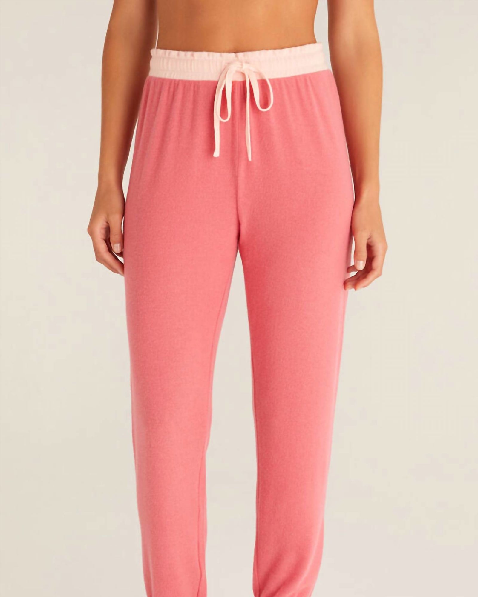 Sweetie Brushed Jogger in Pink | Pink
