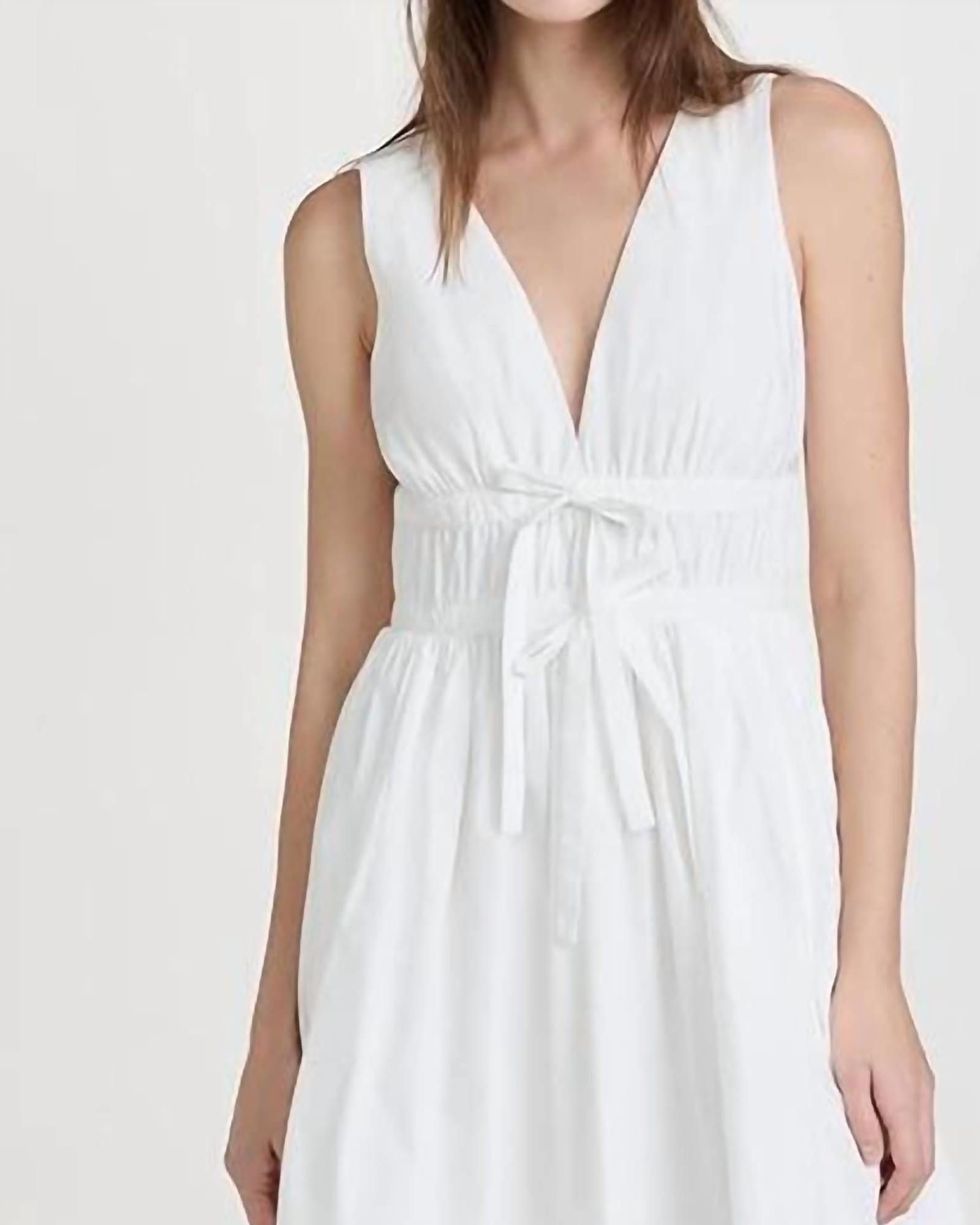 Sleeveless Morello Dress in White | White