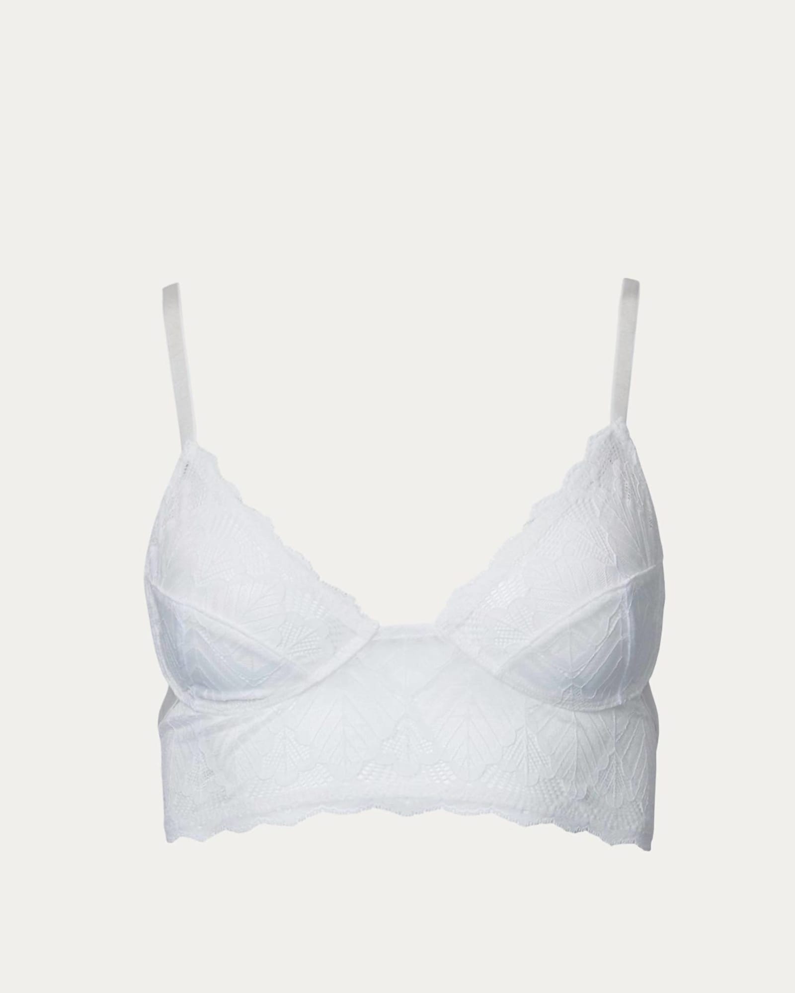 Cabana Cotton Seamless Built Up Wirefree Bra in White