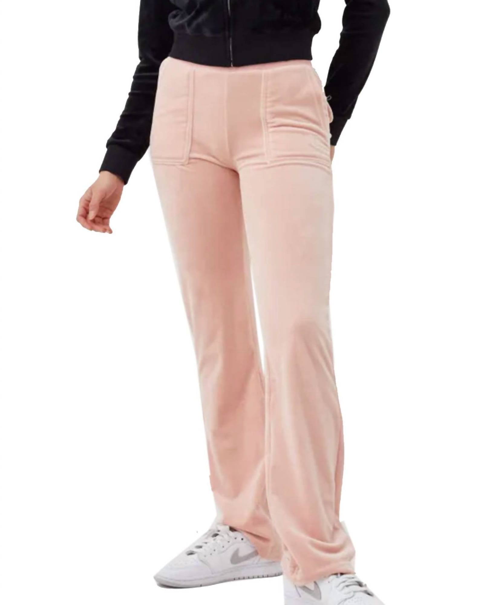Velour Del Rey Pant in Silver Pink | Silver Pink