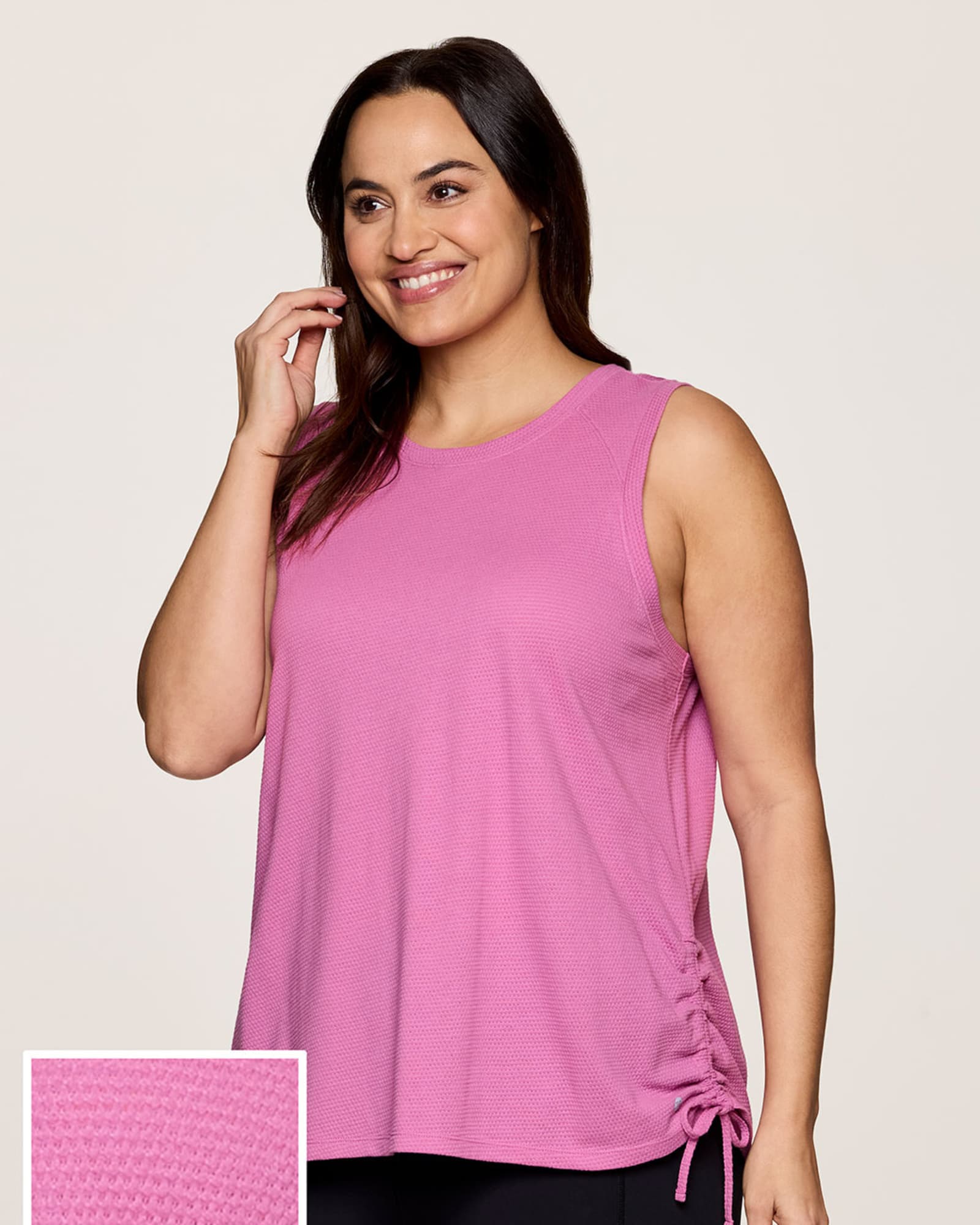 Plus Day Dreamer Ruched Tank | PINK ORCHID