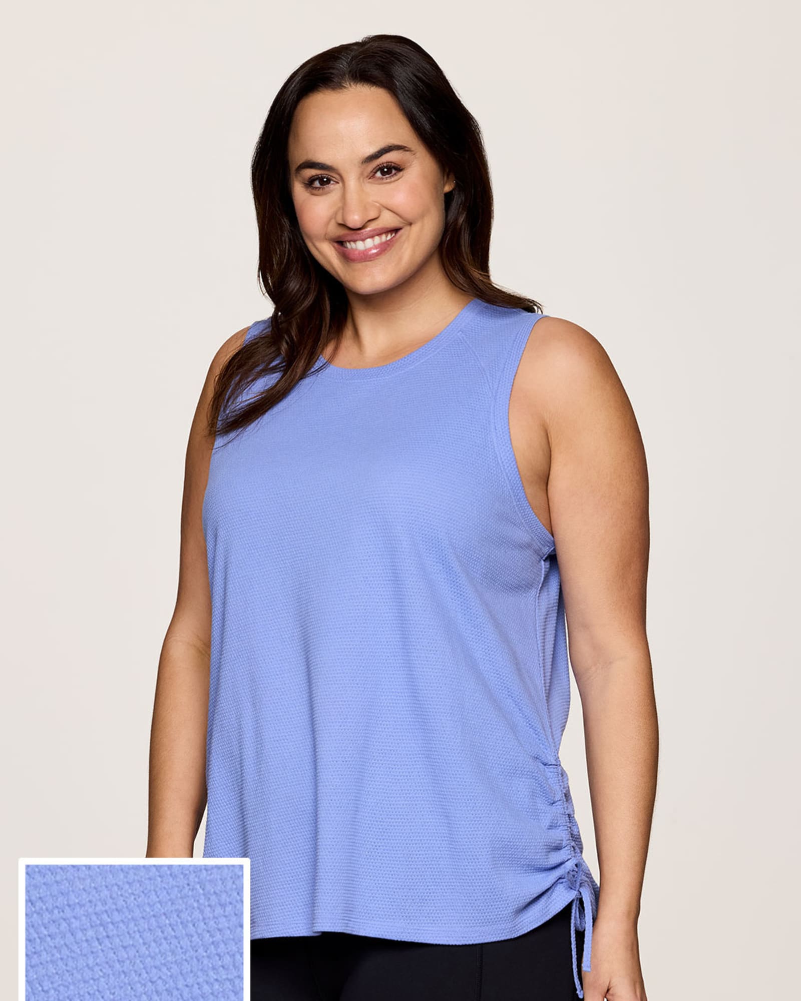 Plus Day Dreamer Ruched Tank | Periwinkle