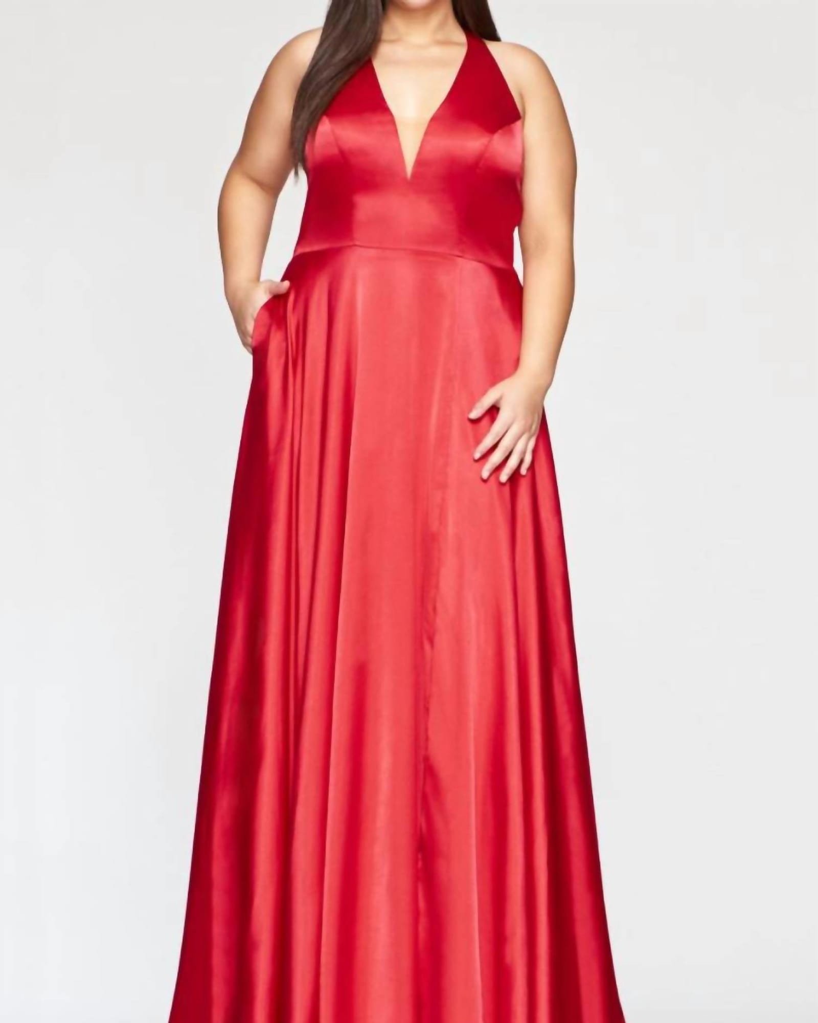 Charmeuse Dress In Red | Red