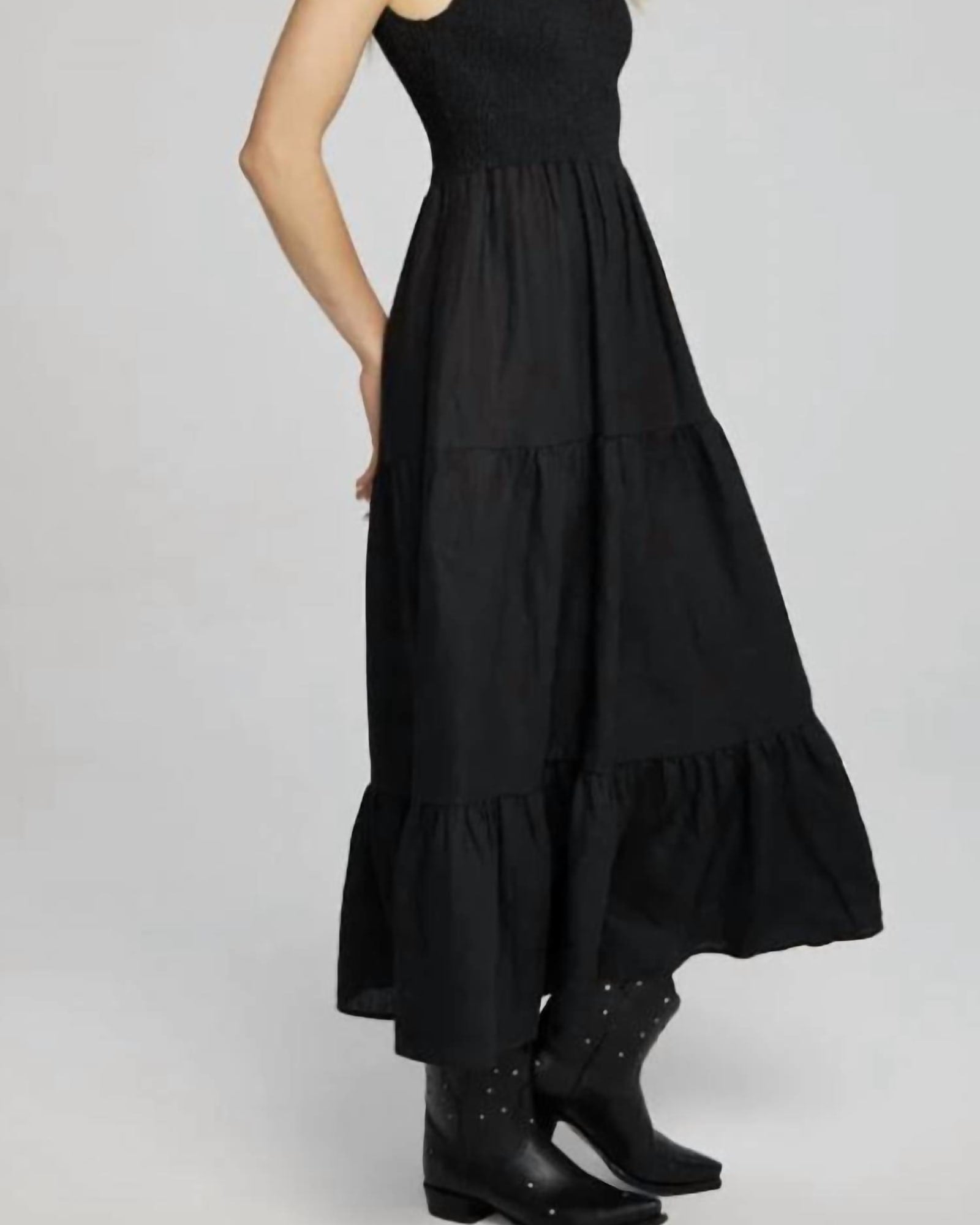 Memphis Midi Dress In Black | Black