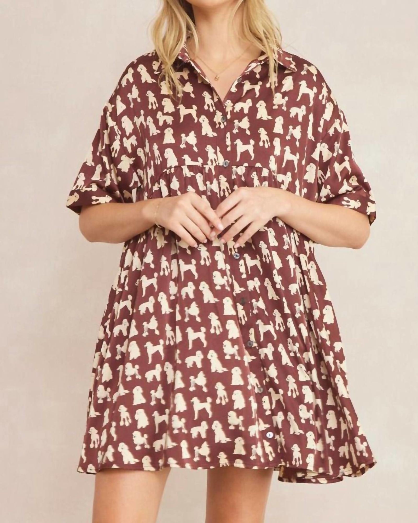 Plus Size Brown Dresses