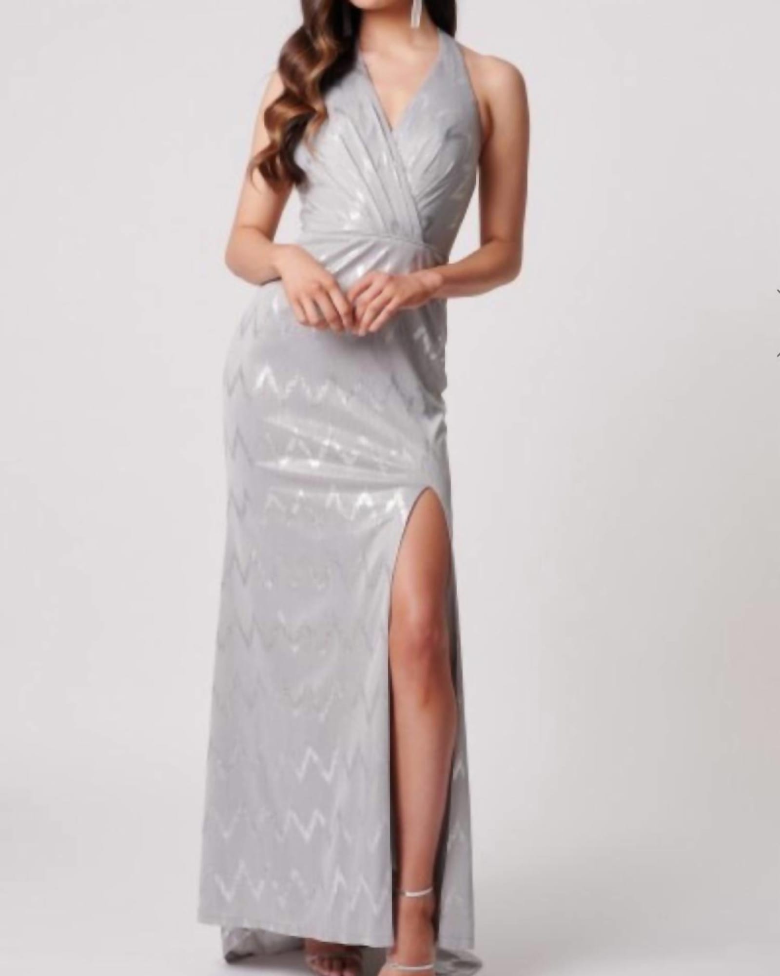 Missouri Dress In Silver | Silver