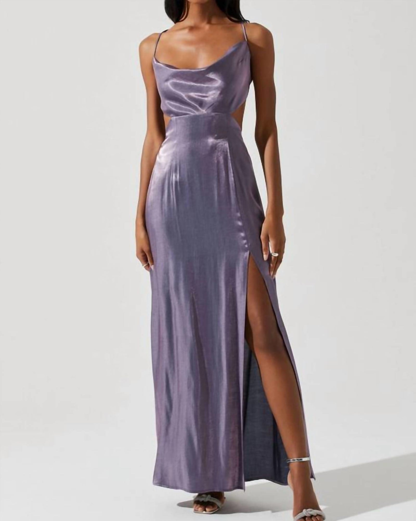 Shivani Dress In Lavender Shine | Lavender Shine