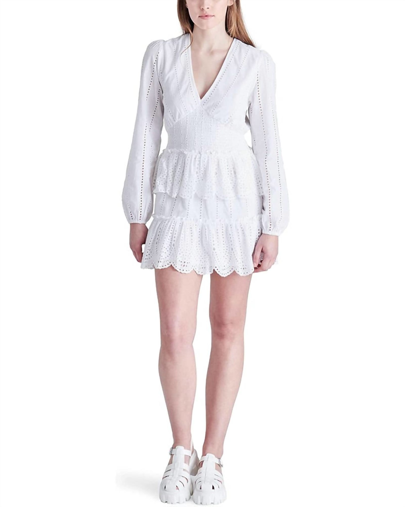Raquelle Mini Dress In Optic White | Optic White