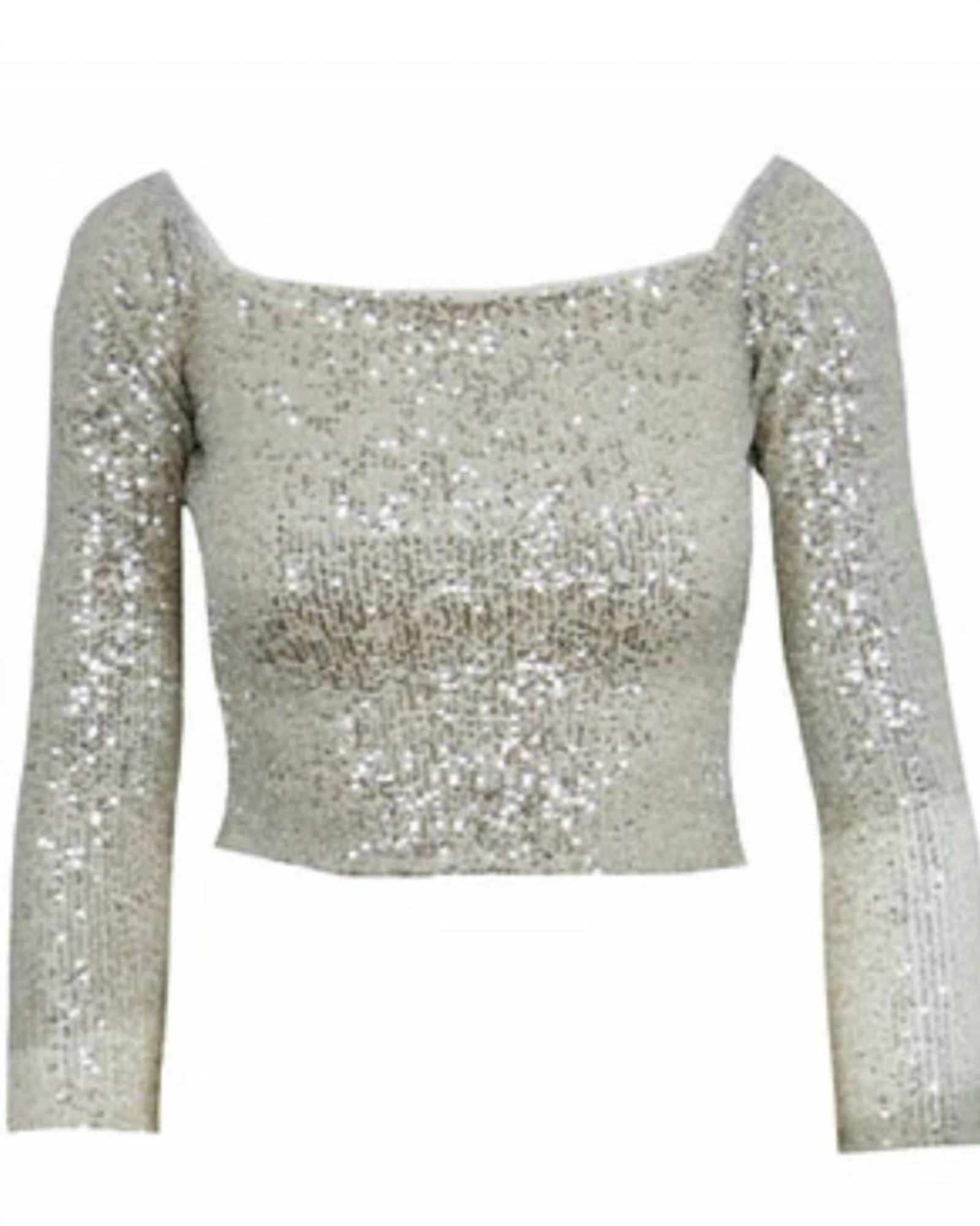Sequin Top in Champagne | Champagne
