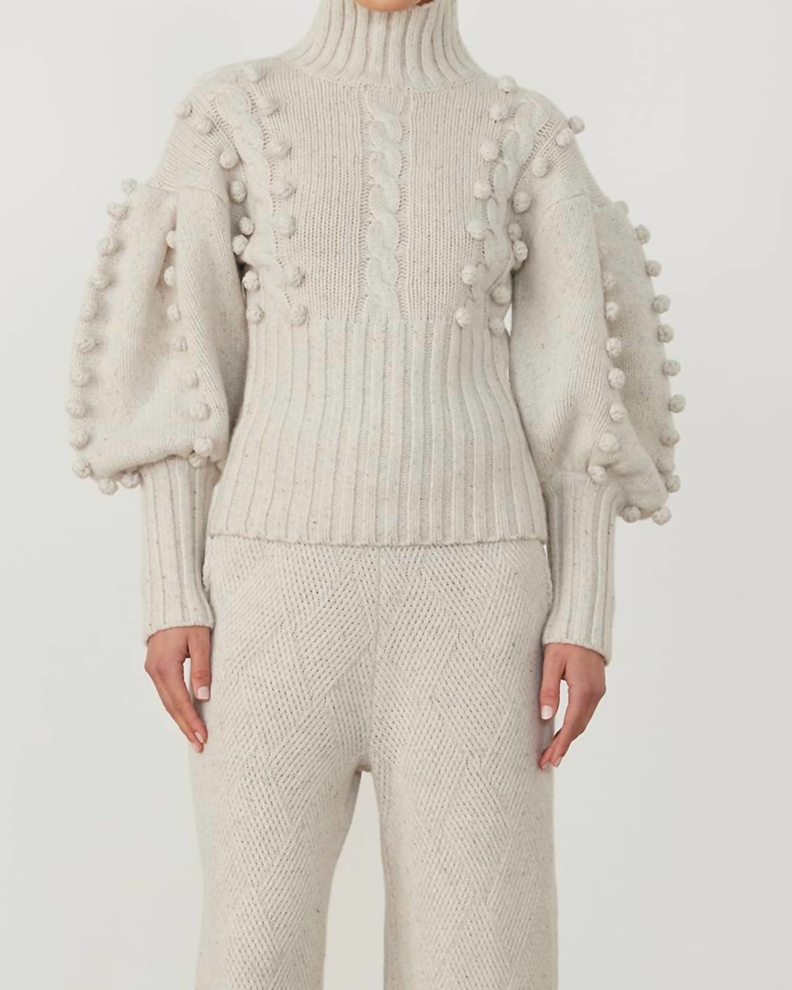 Eva Wool Knit Sweater in Heather Dot Marle | Heather Dot Marle