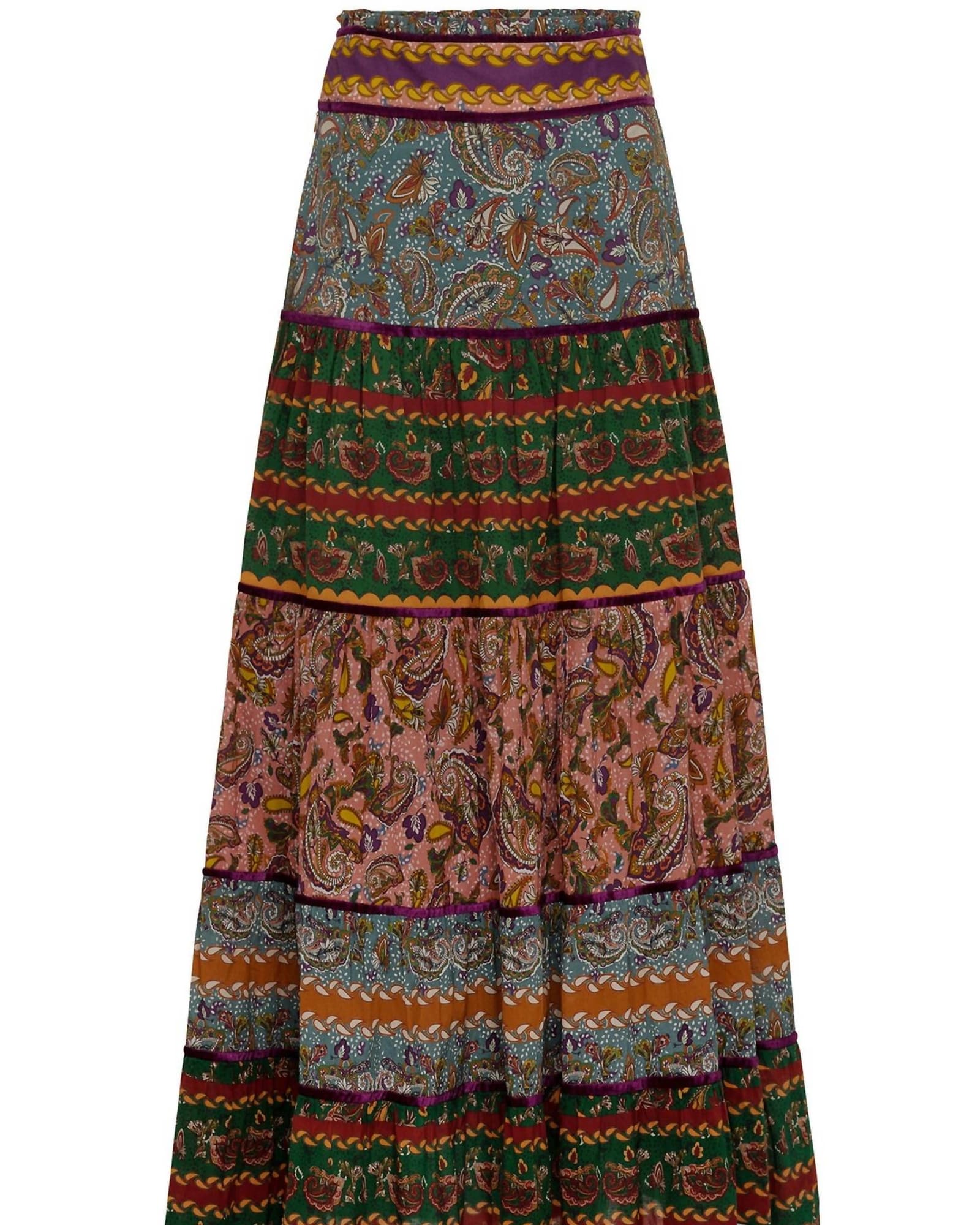 Catalina Skirt in Paisley Multi | Paisley Multi