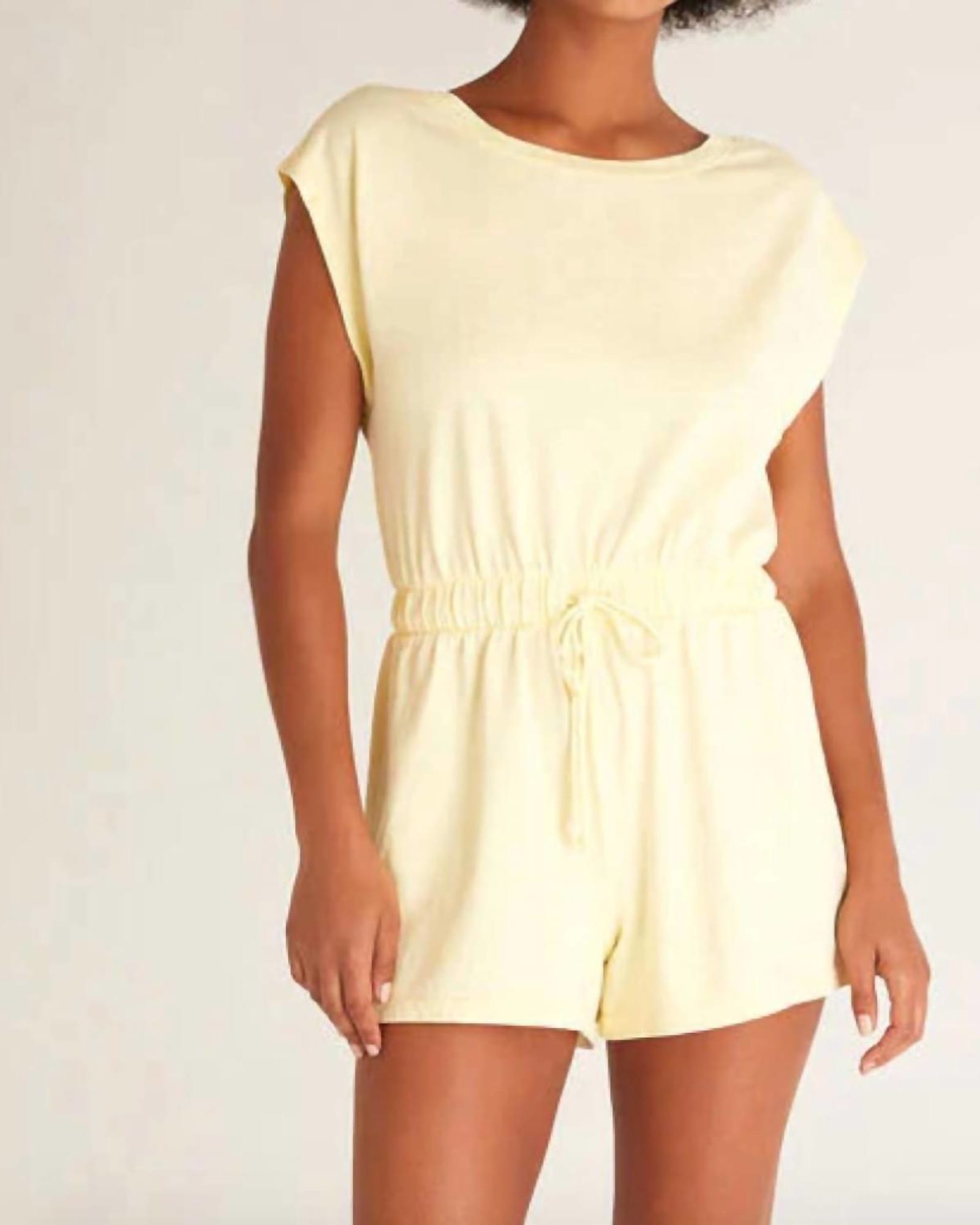 Beaded Sleeveless V Neck Sheer Overlay Romper