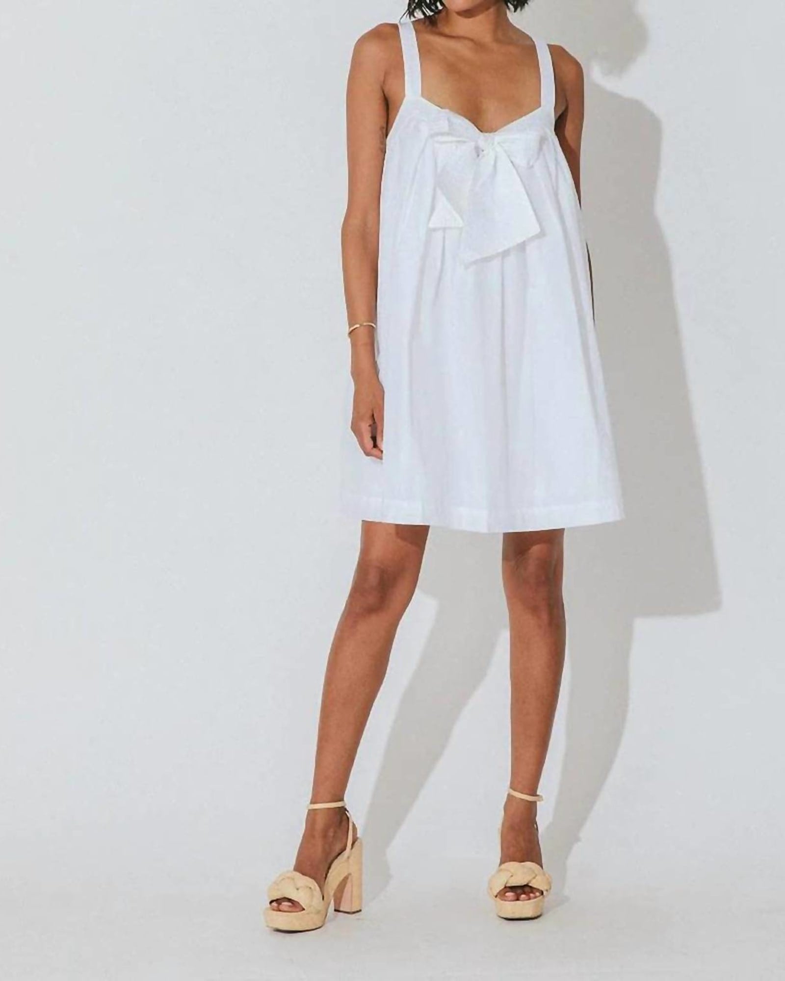 Shyla Mini Dress in White | White
