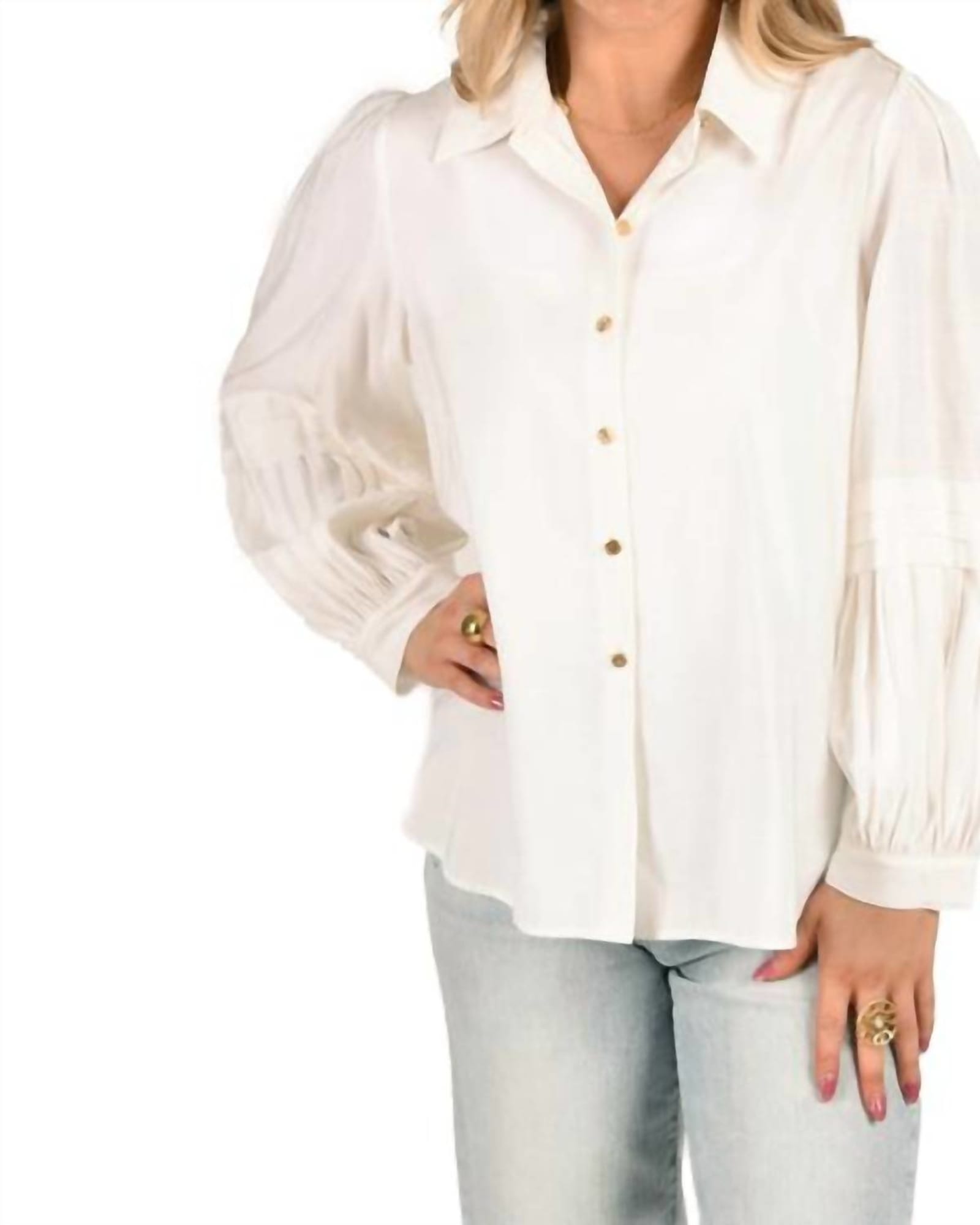 Oxford Shirt in Linen White | Linen White