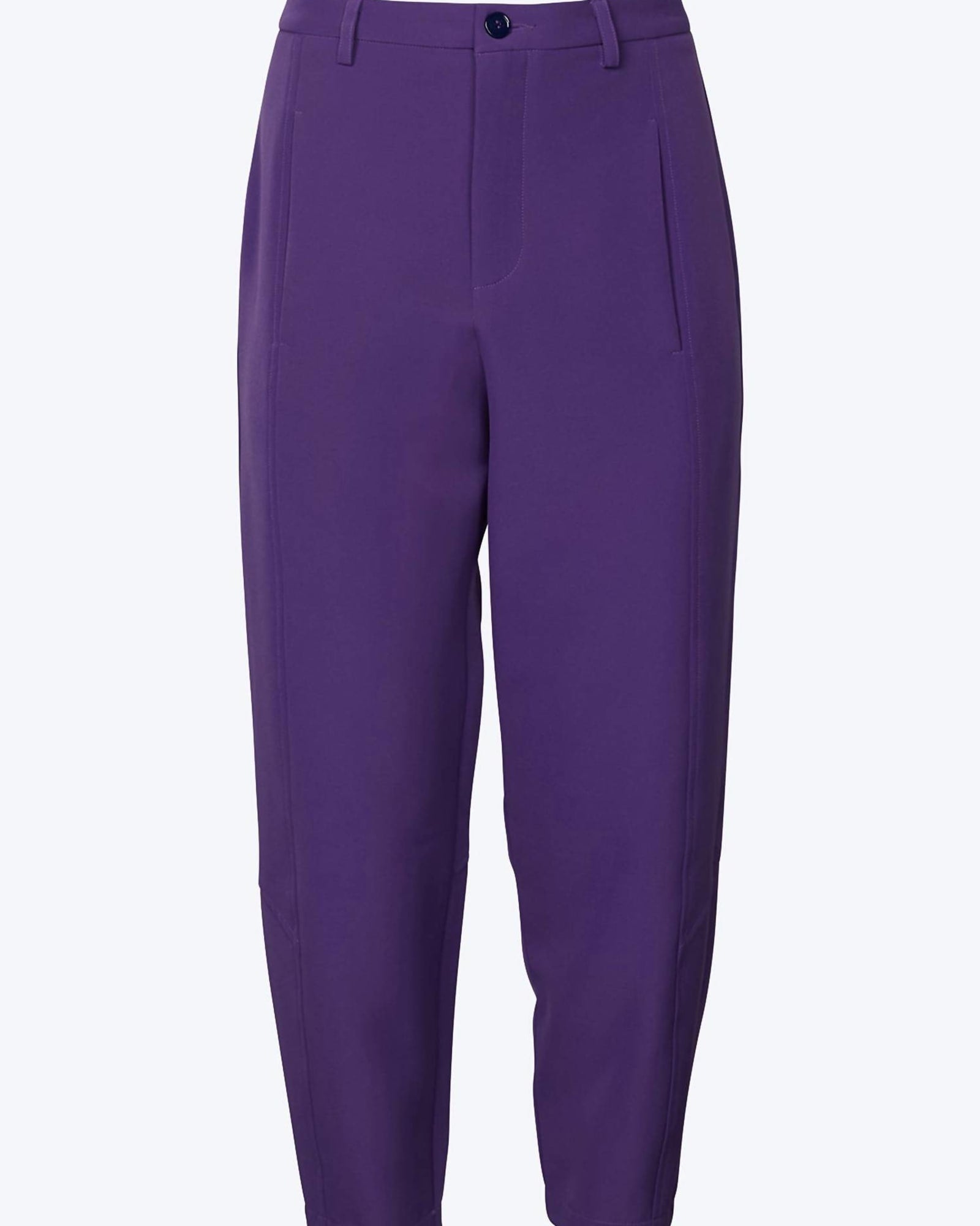 Radish High-Rise Balloon Tapered Pants in Purple | Purple