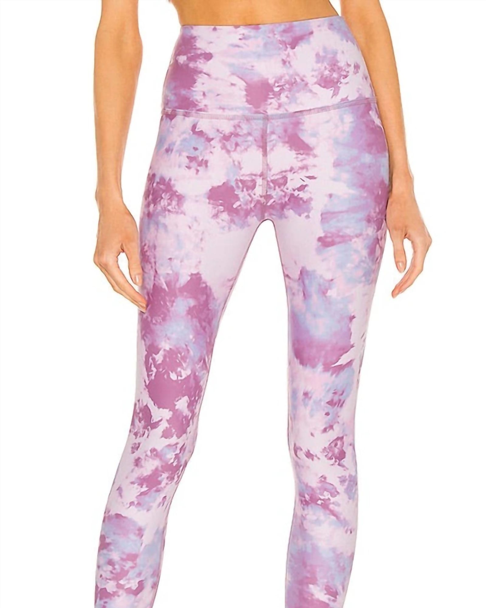 Olympus High Waisted Midi Leggings in Orchid Haze | Orchid Haze