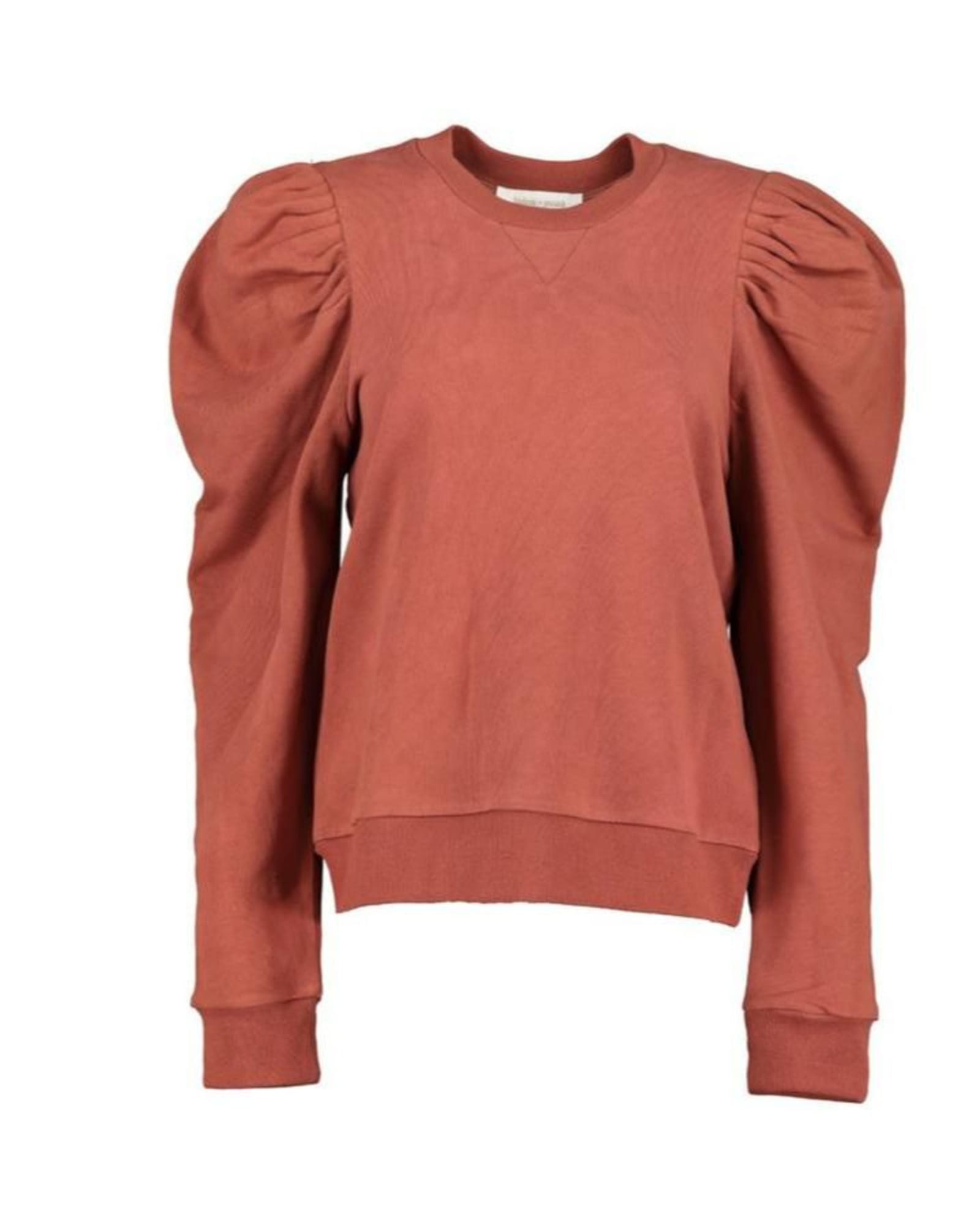 Laurent Puff Sleeve Sweatshirt in Copper | Copper