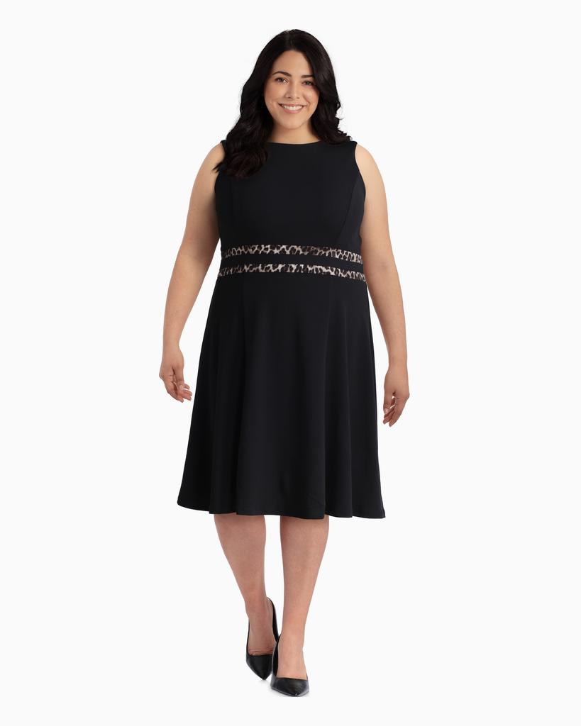 Monterey Black A-Line Dress Plus Size | Black