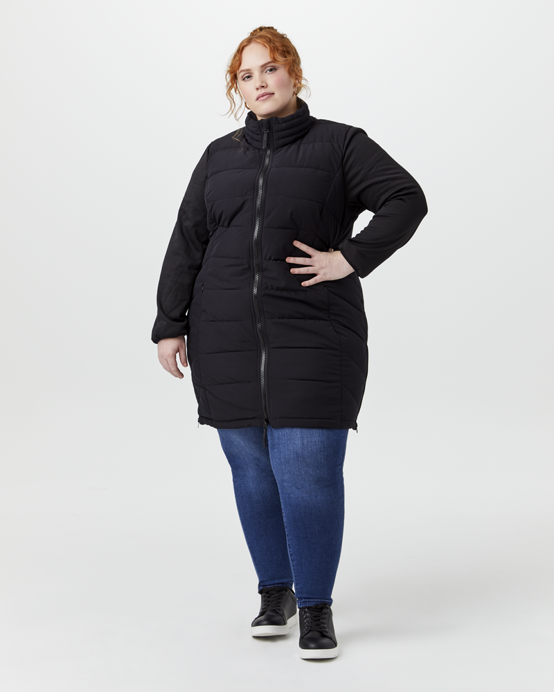 plus size long puffer jacket