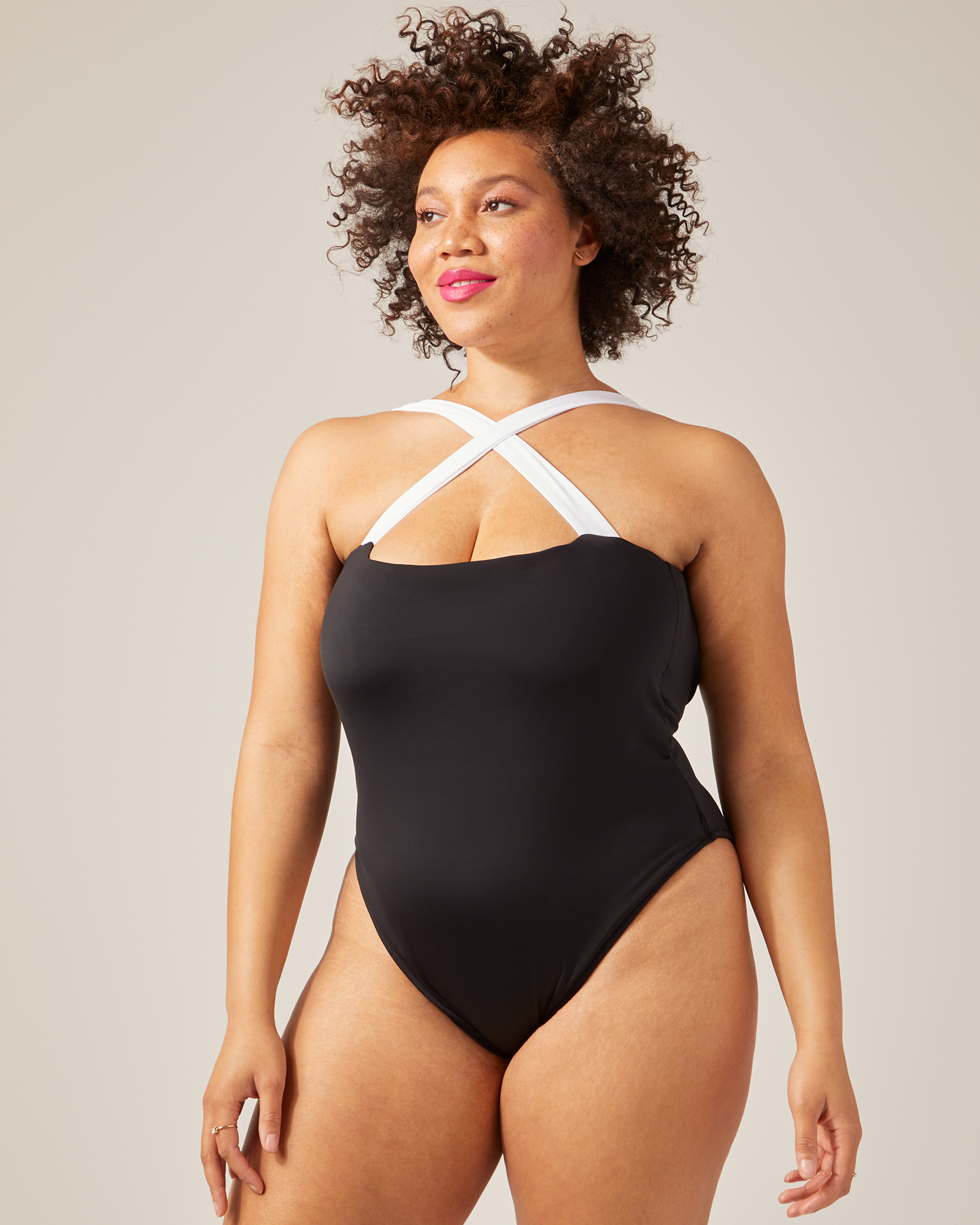 Swimsuit With Wide Straps