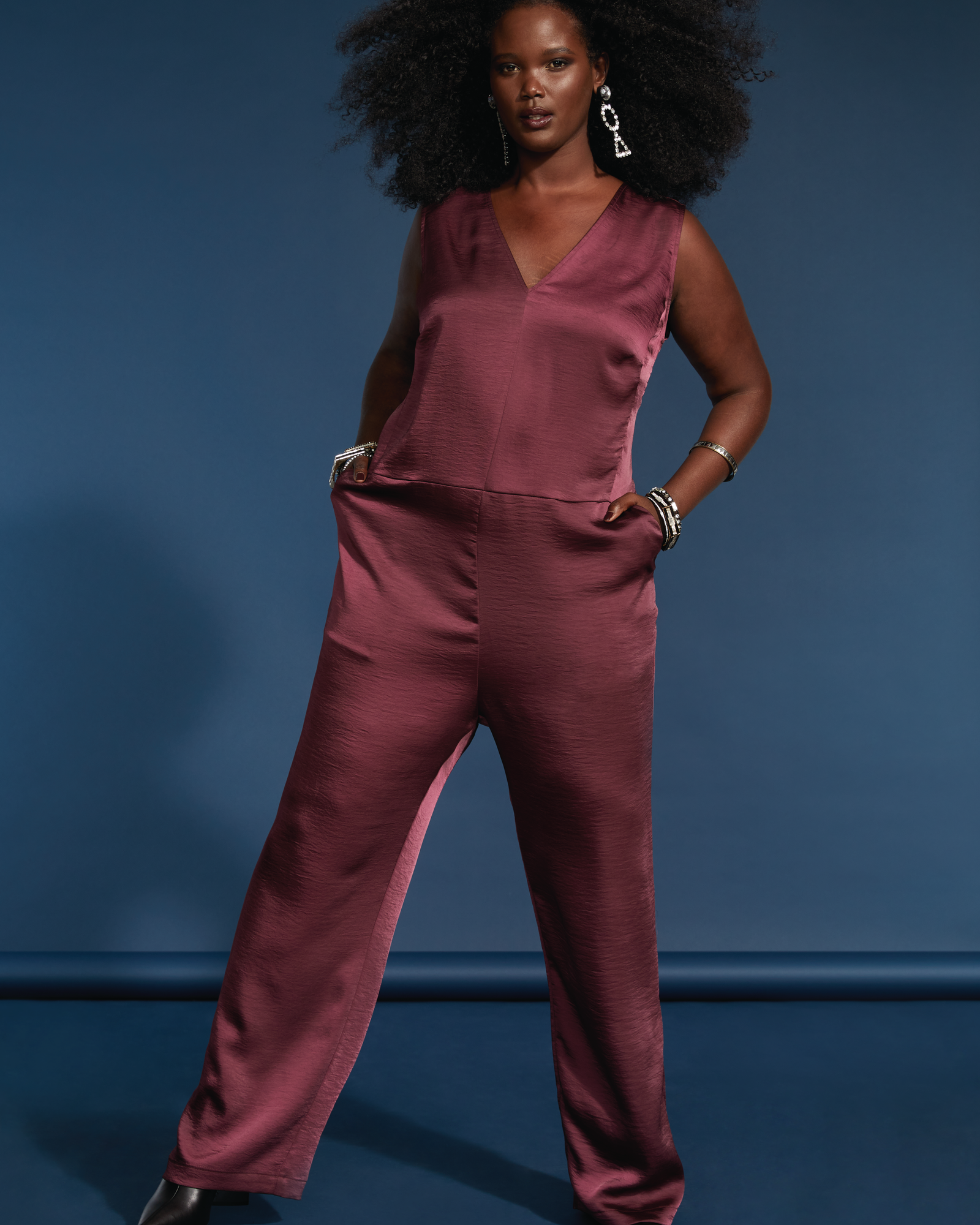 Satin Jumpsuit | Fig