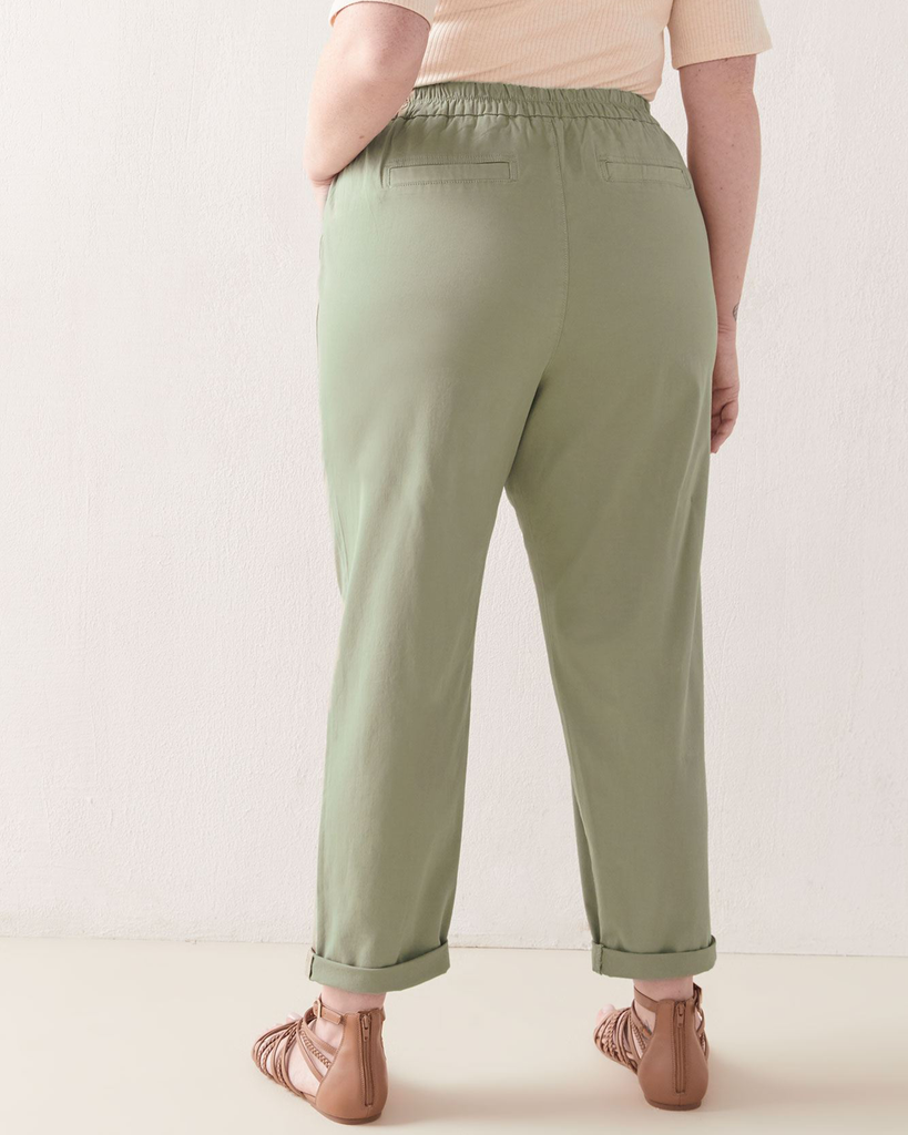 Bahama Cropped Pant | Olive Green / Olive Green