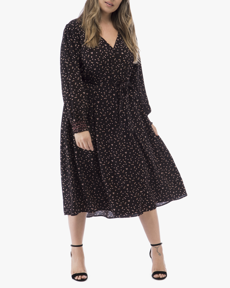 bobeau faux wrap dress