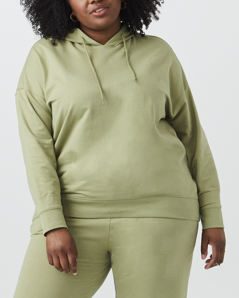 Beth Plus Size Hoodie | Light Green