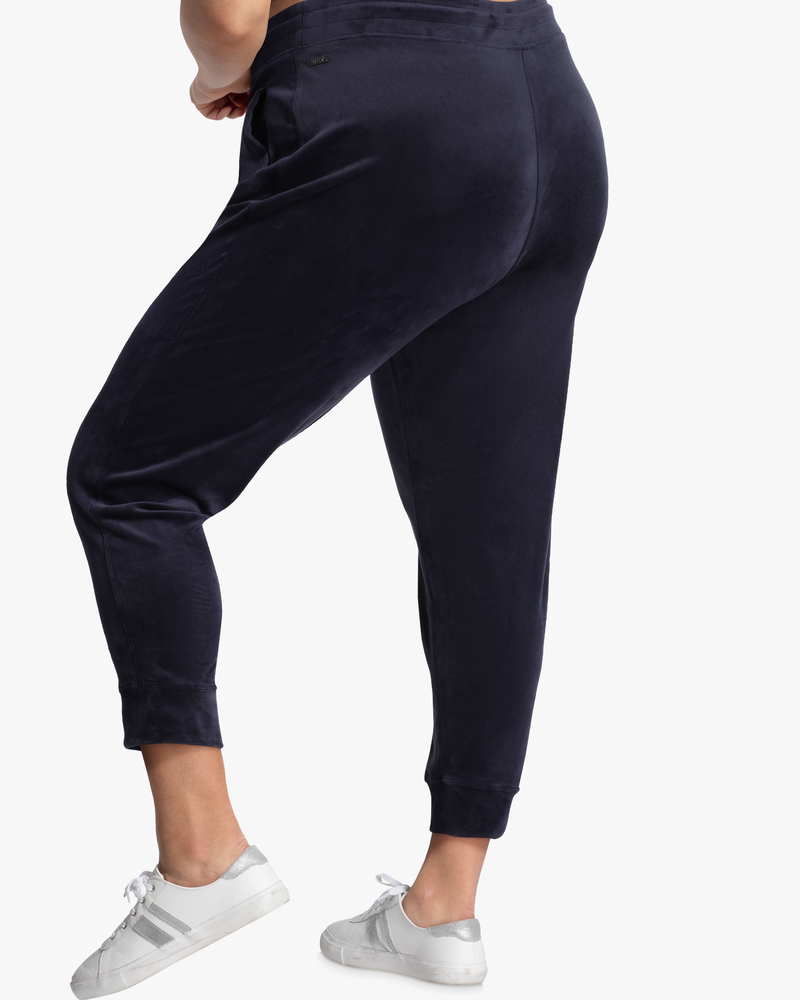 plus size velvet joggers