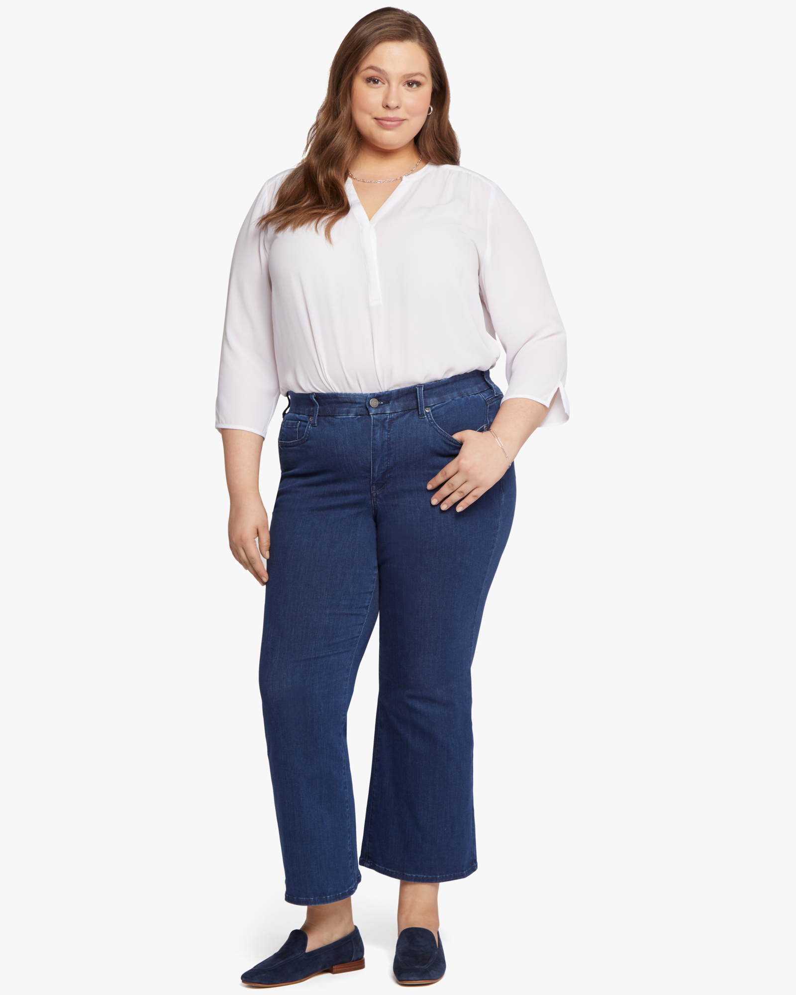 Plus Size High Waisted Flare Pants