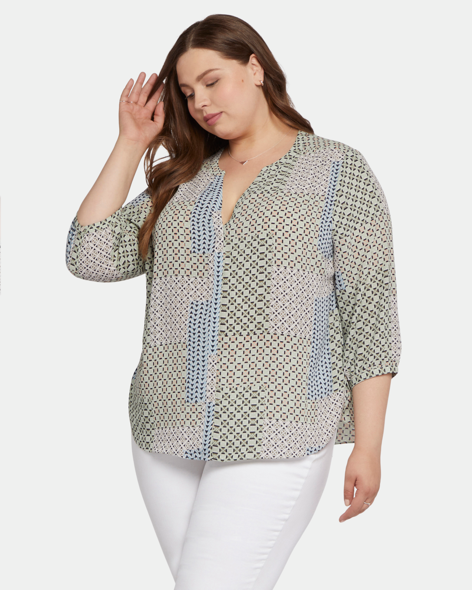 Plus Size Printed Tops