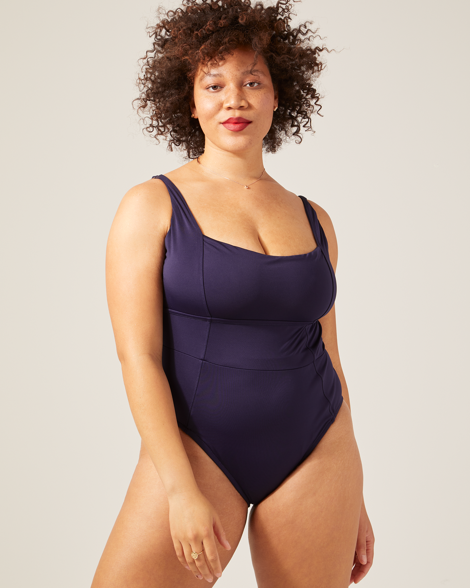 Plus Size Three Colored Swimsuit