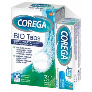 les bijkeuken Referendum Corega Original extra strong 40 g + BIO Tabs cleaning tablets 30 pcs – My  Dr. XM