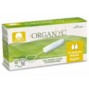 Organyc Menstrual cotton tampons Regular 16 pcs
