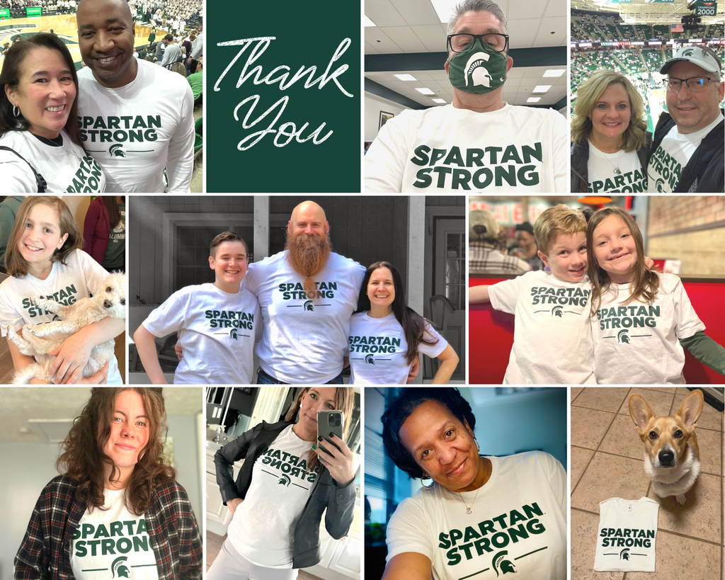 Spartan Strong Shirts Fundraiser for MSU Shooting victims at Michigan State University