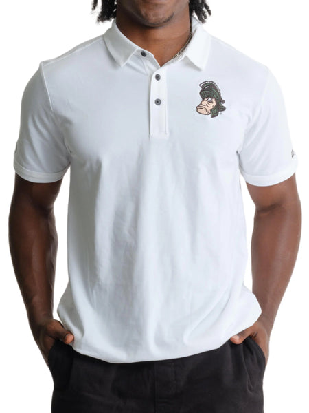 Michigan State White Polo Shirt from Nudge Printing