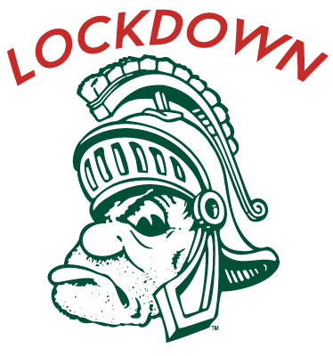 Msu S Gruff Sparty On Lockdown Nudge Printing