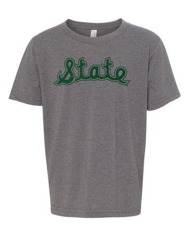 Michigan State Script Basketball Youth Shirt