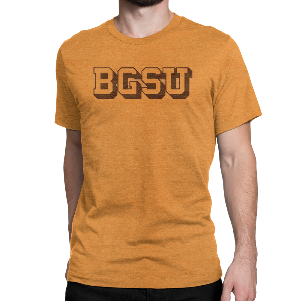 Bowling Green State University Vintage Block BGSU Logo Orange T-shirt ...